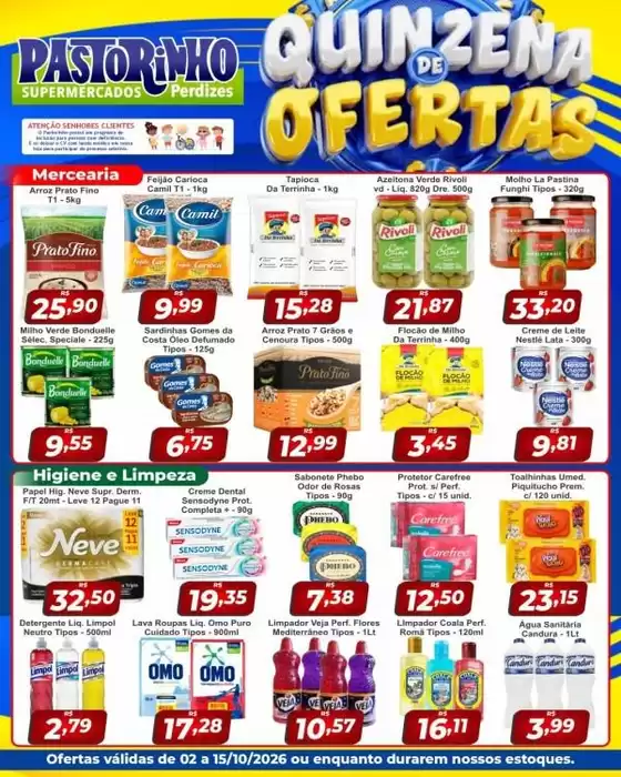 Catálogo Supermercado Pastorinho | Descontos e promoções | 2026-10-02T00:00:00.000Z - 2026-10-15T00:00:00.000Z