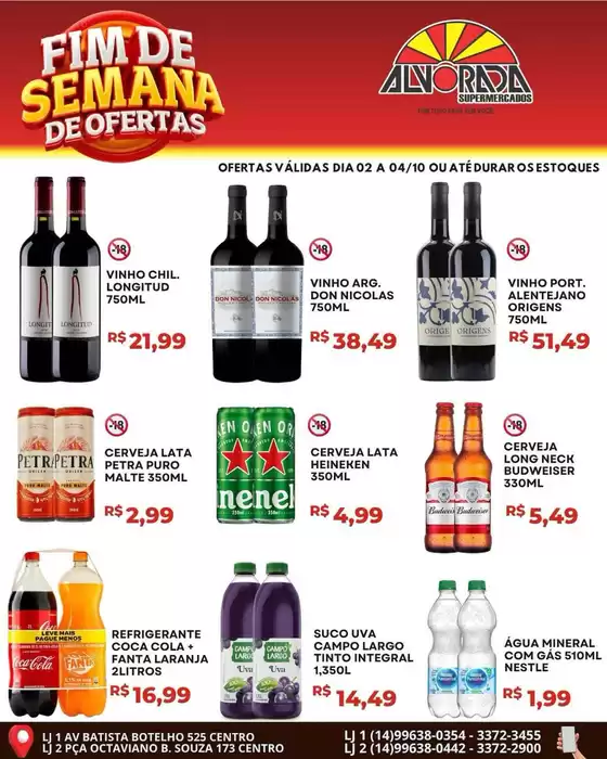 Catálogo Alvorada Supermercados | Encarte Alvorada Supermercados | 2026-10-02T00:00:00.000Z - 2026-10-04T00:00:00.000Z