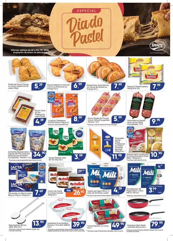 Catálogo Imec Supermercados | ALTA 17613 IMEC Especial Dia do Pastel 01 a 04102026 | 2026-10-02T00:00:00.000Z - 2026-10-04T00:00:00.000Z