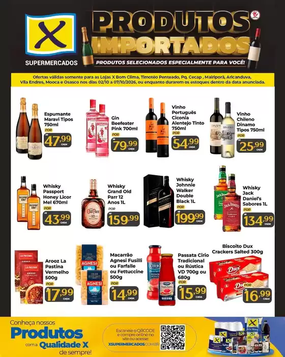 Catálogo X Supermercados | Ofertas e promoções atuais | 2026-10-02T00:00:00.000Z - 2026-10-07T00:00:00.000Z