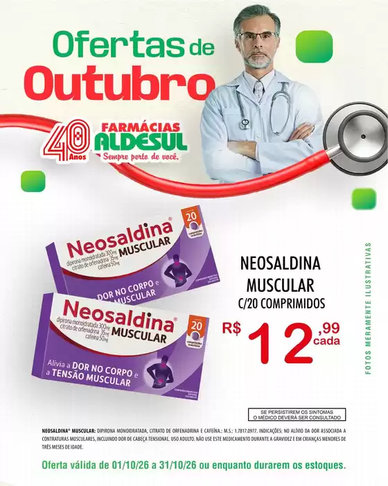 Catálogo Farmácia Aldesul | Melhores ofertas para compradores econômicos | 2026-10-02T00:00:00.000Z - 2026-10-31T00:00:00.000Z