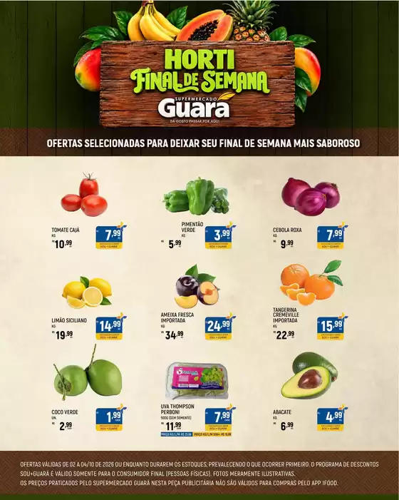 Catálogo Supermercado Guará | Promoções especiais em andamento | 2026-10-02T00:00:00.000Z - 2026-10-04T00:00:00.000Z