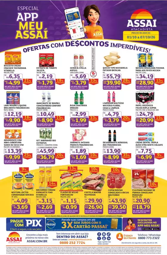 Catálogo Assaí Atacadista | Encarte Assaí Atacadista 172677-573 | 2026-10-02T00:00:00.000Z - 2026-10-07T00:00:00.000Z