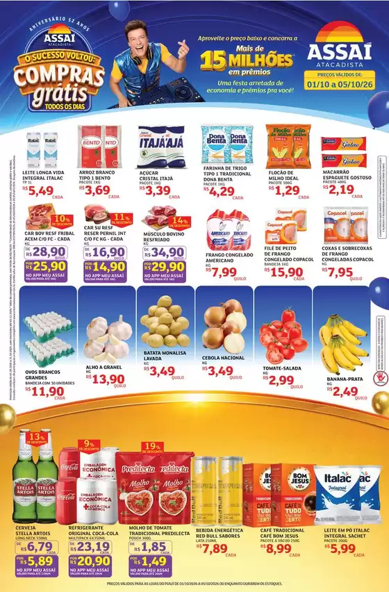 Catálogo Assaí Atacadista | Encarte Assaí Atacadista 173104-710 | 2026-10-02T00:00:00.000Z - 2026-10-05T00:00:00.000Z