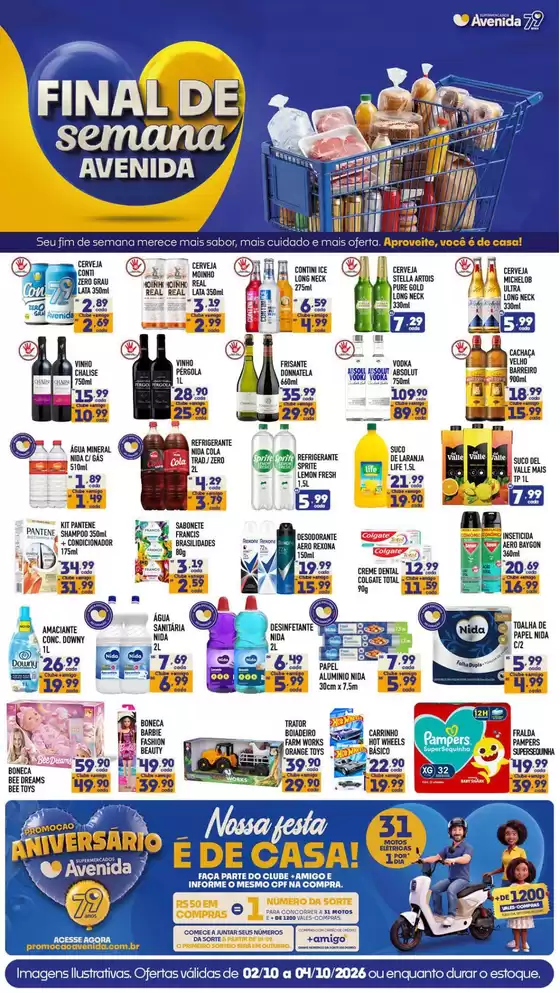 Catálogo Supermercados Avenida | Ampla seleção de ofertas | 2026-10-02T00:00:00.000Z - 2026-10-04T00:00:00.000Z