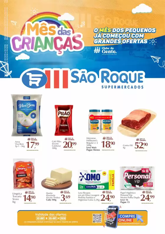 Catálogo São Roque Supermercados | Encarte São Roque Supermercados | 2026-10-02T00:00:00.000Z - 2026-10-05T00:00:00.000Z