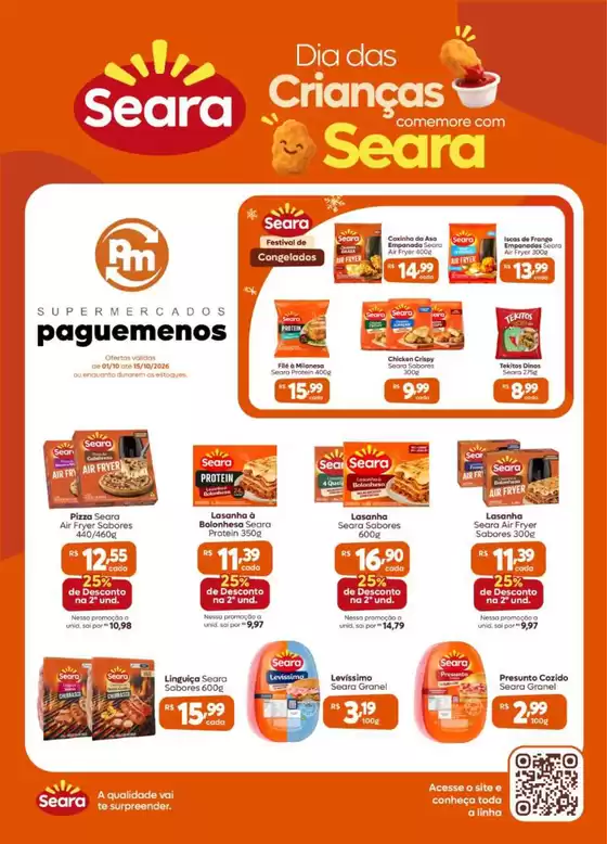 Catálogo Supermercados Pague Menos | Tabloide exclusivo outubro 26 frente | 2026-10-01T00:00:00.000Z - 2026-10-15T00:00:00.000Z