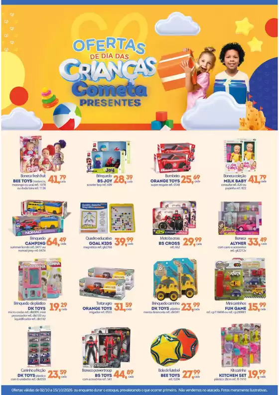 Catálogo Cometa Supermercados | Ofertas dia das Criancas | 2026-10-05T00:00:00.000Z - 2026-10-15T00:00:00.000Z