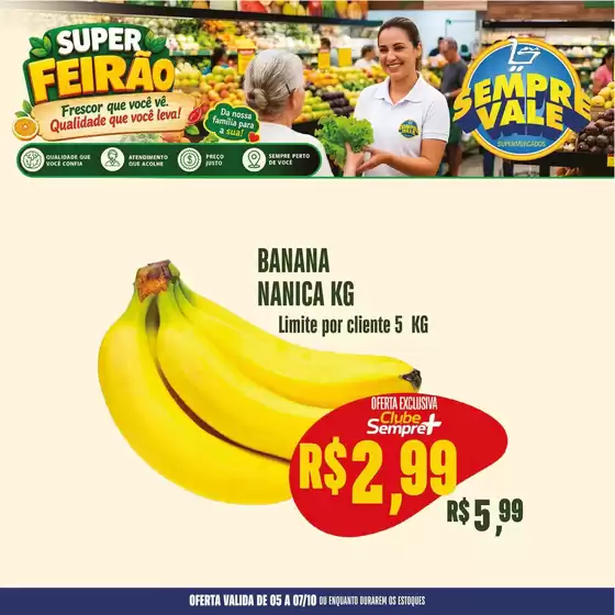 Catálogo Sempre Vale Supermercados | Melhores ofertas para compradores econômicos | 2026-10-05T00:00:00.000Z - 2026-10-07T00:00:00.000Z