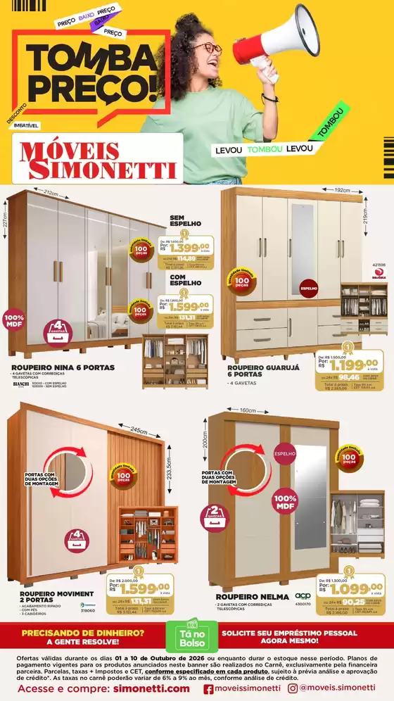 Catálogo Móveis Simonetti | Encarte Móveis Simonetti | 2026-10-01T00:00:00.000Z - 2026-10-10T00:00:00.000Z