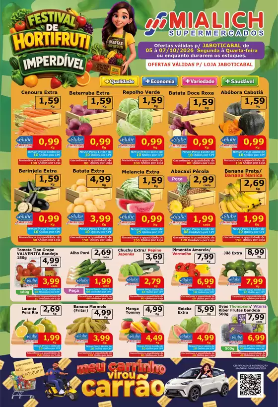 Catálogo Mialich Supermercados | Ofertas para caçadores de pechinchas | 2026-10-05T00:00:00.000Z - 2026-10-07T00:00:00.000Z