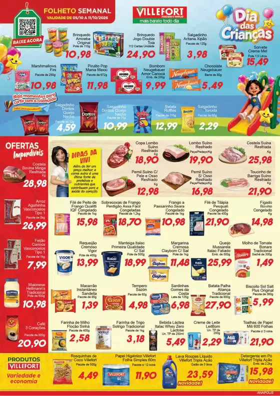 Catálogo Villefort Atacadista em Apiúna | Ofertas de Segunda a Domingo | 2026-10-05T00:00:00.000Z - 2026-10-11T00:00:00.000Z