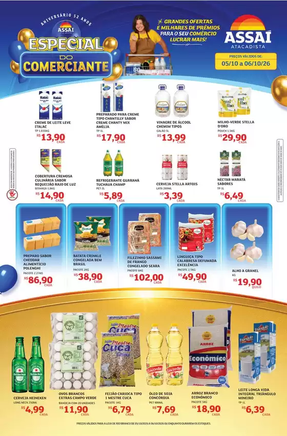 Catálogo Assaí Atacadista | Encarte Assaí Atacadista 173338-605 | 2026-10-05T00:00:00.000Z - 2026-10-06T00:00:00.000Z