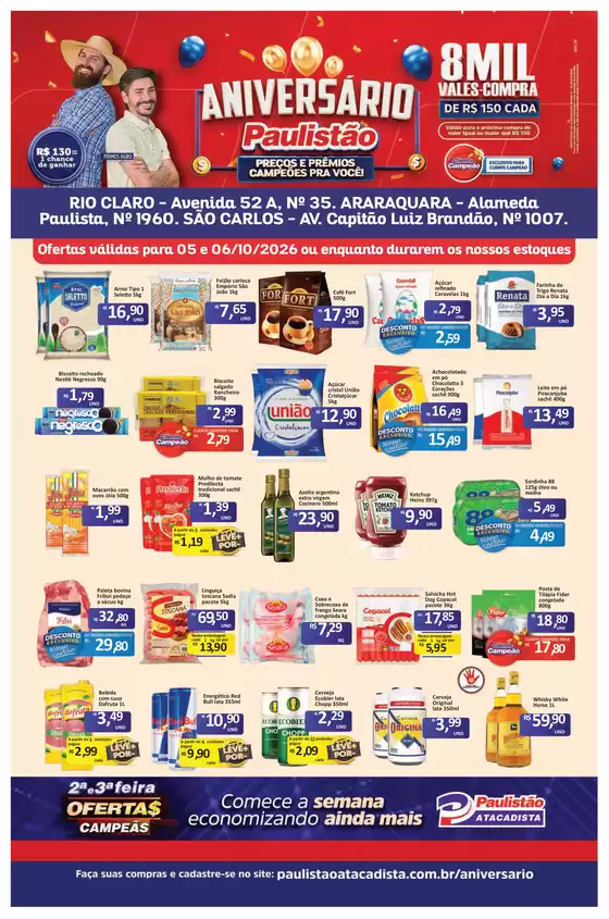 Catálogo Paulistão Atacadista | Ofertas especiais atraentes para todos | 2026-10-05T00:00:00.000Z - 2026-10-06T00:00:00.000Z