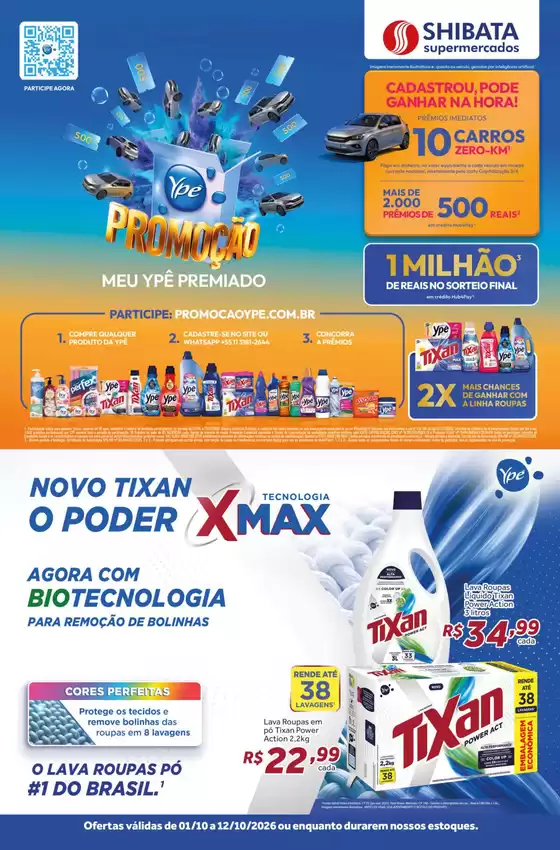 Catálogo Shibata Supermercados | Jornal de Ofertas Ypê Consulte lojas | 2026-10-05T00:00:00.000Z - 2026-10-12T00:00:00.000Z