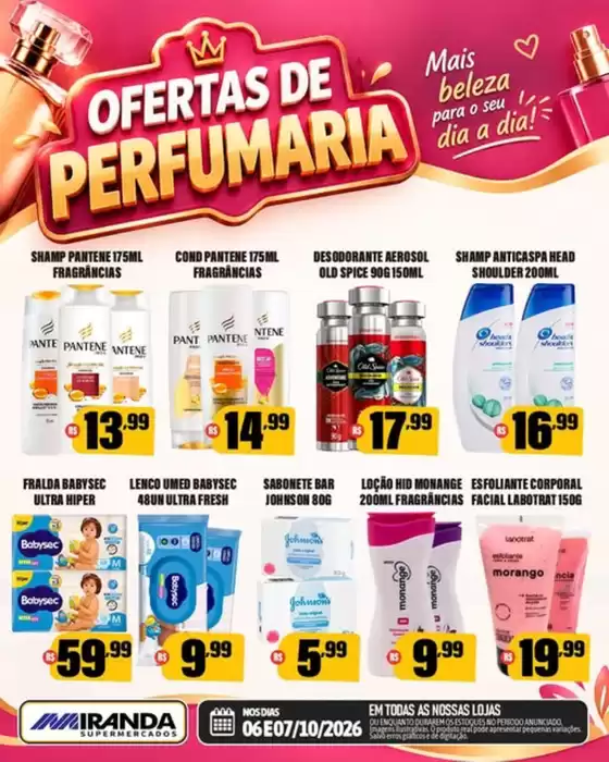Catálogo Miranda Supermercados | Ofertas da Perfumaria | 2026-10-06T00:00:00.000Z - 2026-10-07T00:00:00.000Z