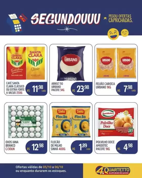 Catálogo Quartetto Supermercados | Ofertas exclusivas | 2026-10-06T00:00:00.000Z - 2026-10-06T00:00:00.000Z