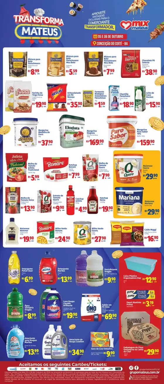 Catálogo Supermercados Mateus | Transforma mateus | 2026-10-04T00:00:00.000Z - 2026-10-06T00:00:00.000Z