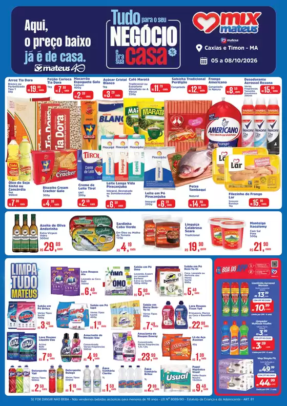 Catálogo Supermercados Mateus | Tudo para o Seu Negocio e sua Casa | 2026-10-04T00:00:00.000Z - 2026-10-08T00:00:00.000Z