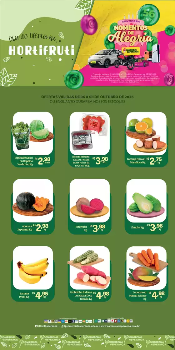 Catálogo Comercial Esperança em Franca | Lamina hortifruti 06 A 08.10 | 2026-10-06T00:00:00.000Z - 2026-10-08T00:00:00.000Z