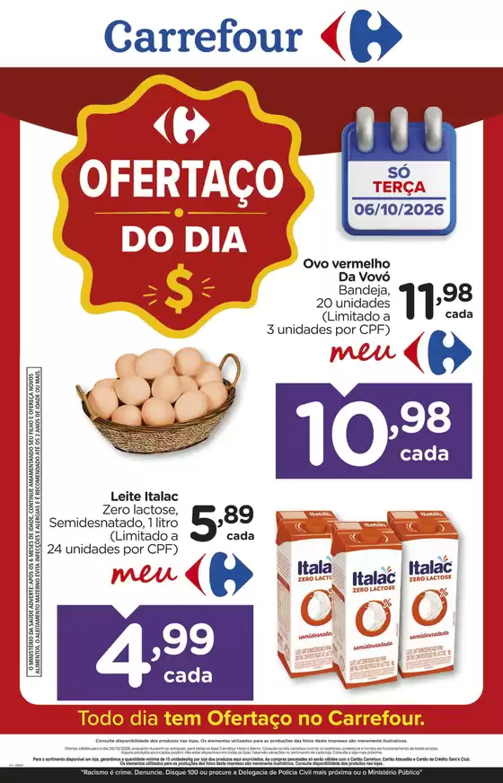 Catálogo Carrefour em São Miguel do Iguaçu | Grandes descontos em produtos selecionados | 2026-10-06T00:00:00.000Z - 2026-10-06T00:00:00.000Z