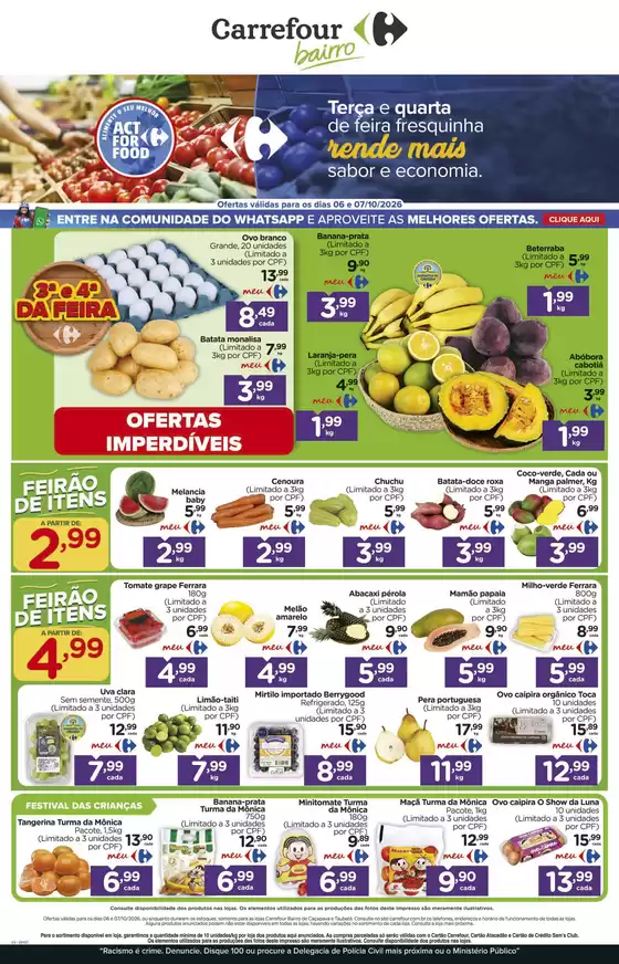 Catálogo Carrefour Bairro | FEIRA | 2026-10-06T00:00:00.000Z - 2026-10-07T00:00:00.000Z