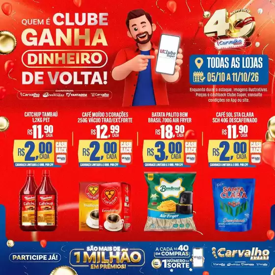 Catálogo Carvalho Supermercado | Ofertas exclusivas para nossos clientes | 2026-10-05T00:00:00.000Z - 2026-10-11T00:00:00.000Z