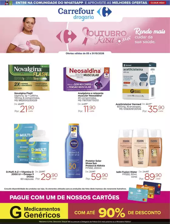 Catálogo Drogarias Carrefour | DROGARIA | 2026-10-05T00:00:00.000Z - 2026-10-31T00:00:00.000Z