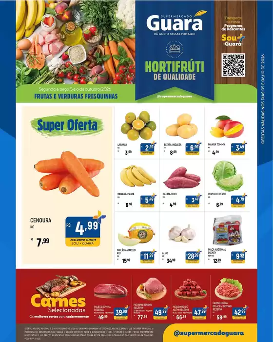 Catálogo Supermercado Guará | Ofertas para caçadores de pechinchas | 2026-10-06T00:00:00.000Z - 2026-10-06T00:00:00.000Z