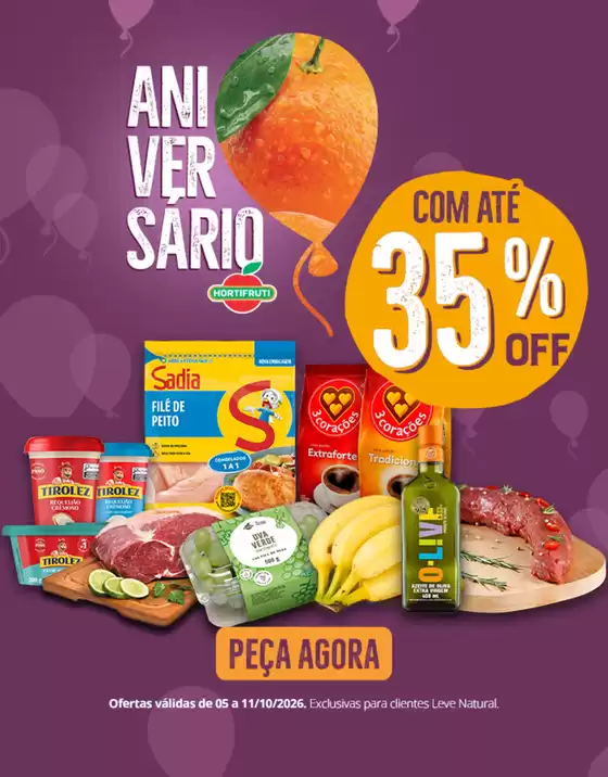 Catálogo Hortifruti | Ótima oferta para caçadores de pechinchas | 2026-10-05T00:00:00.000Z - 2026-10-11T00:00:00.000Z