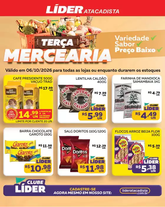 Catálogo Líder Atacadista em Butiá | Cópia encarte terça da padaria e mer | 2026-10-06T00:00:00.000Z - 2026-10-06T00:00:00.000Z