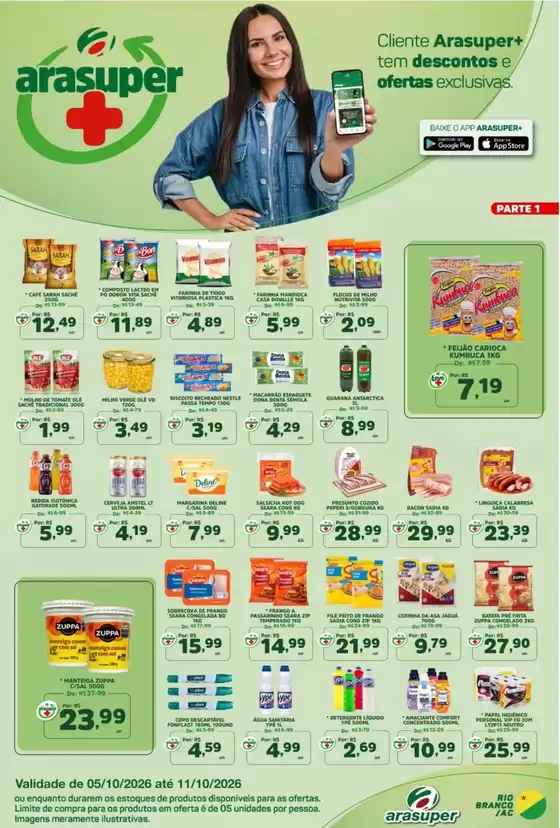 Catálogo Araújo Supermercados | OFERTAS ARASUPER | 2026-10-05T00:00:00.000Z - 2026-10-11T00:00:00.000Z
