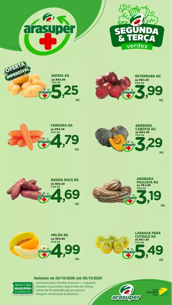 Catálogo Araújo Supermercados | SEGUNDA E TERÇA | 2026-10-05T00:00:00.000Z - 2026-10-06T00:00:00.000Z