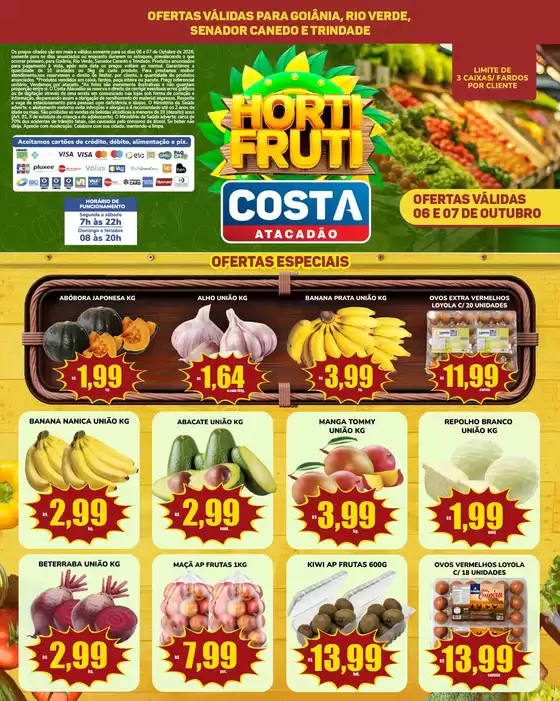 Catálogo Costa Atacadão | HORTIFRUTI | 2026-10-06T00:00:00.000Z - 2026-10-07T00:00:00.000Z