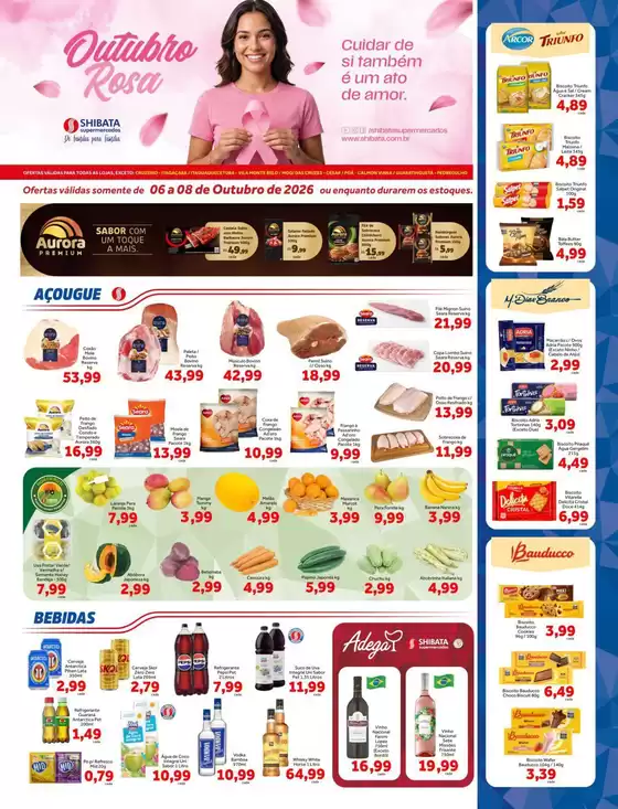Catálogo Shibata Supermercados | Jornal de Ofertas Exceto Cruzeiro Itaqua Mogi César Poá e Guará | 2026-10-06T00:00:00.000Z - 2026-10-08T00:00:00.000Z