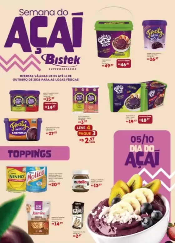 Catálogo Bistek Supermercados | Ofertas | 2026-10-06T00:00:00.000Z - 2026-10-11T00:00:00.000Z
