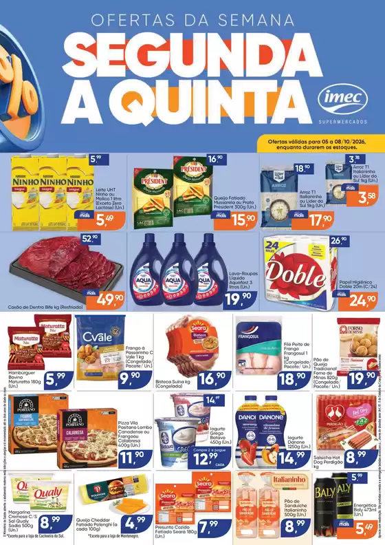 Catálogo Imec Supermercados | BAIXA 17593 IMEC Ofertas da Semana 05 a 08102026 | 2026-10-06T00:00:00.000Z - 2026-10-08T00:00:00.000Z