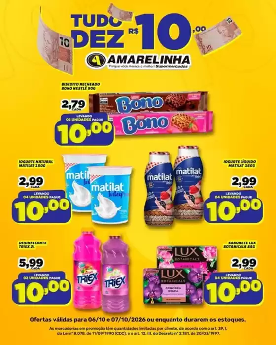 Catálogo Amarelinha Supermercados | Ofertas exclusivas | 2026-10-06T00:00:00.000Z - 2026-10-07T00:00:00.000Z