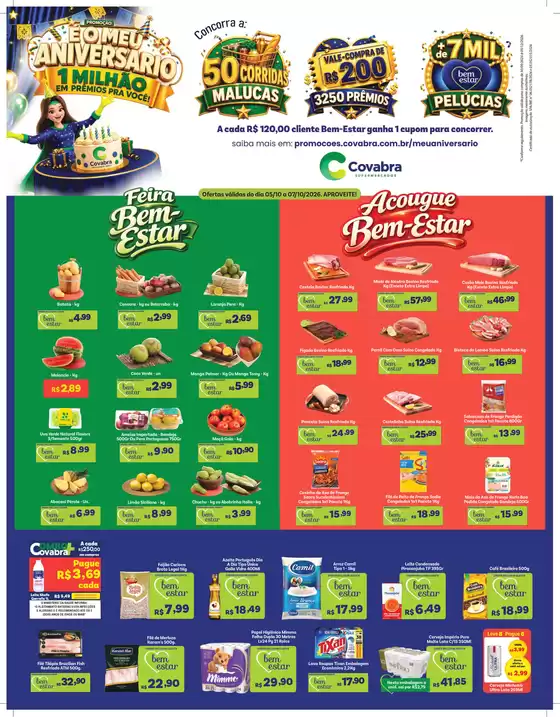Catálogo Covabra Supermercados | Jornal de Ofertas Rio Claro Vinhedo Campinas | 2026-10-06T00:00:00.000Z - 2026-10-07T00:00:00.000Z