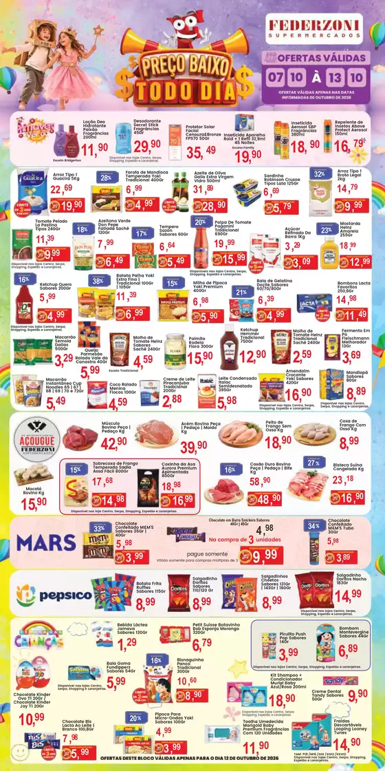 Catálogo Federzoni Supermercados em Nova Cruz | Preço Baxio | 2026-10-07T00:00:00.000Z - 2026-10-13T00:00:00.000Z