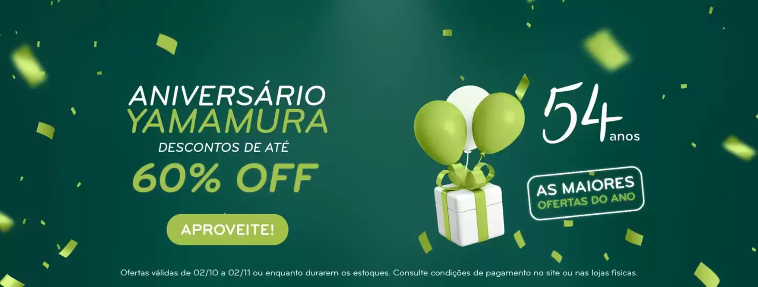 Catálogo Lustres Yamamura | Ofertas Lustres Yamamura | 2026-10-07T00:00:00.000Z - 2026-11-02T00:00:00.000Z