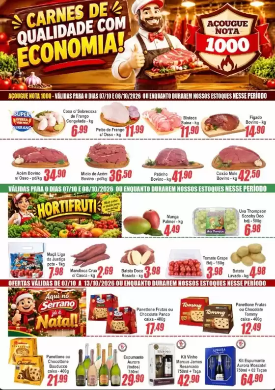 Catálogo Serrano Supermercado | Acougue Nota 1000 | 2026-10-07T00:00:00.000Z - 2026-10-08T00:00:00.000Z