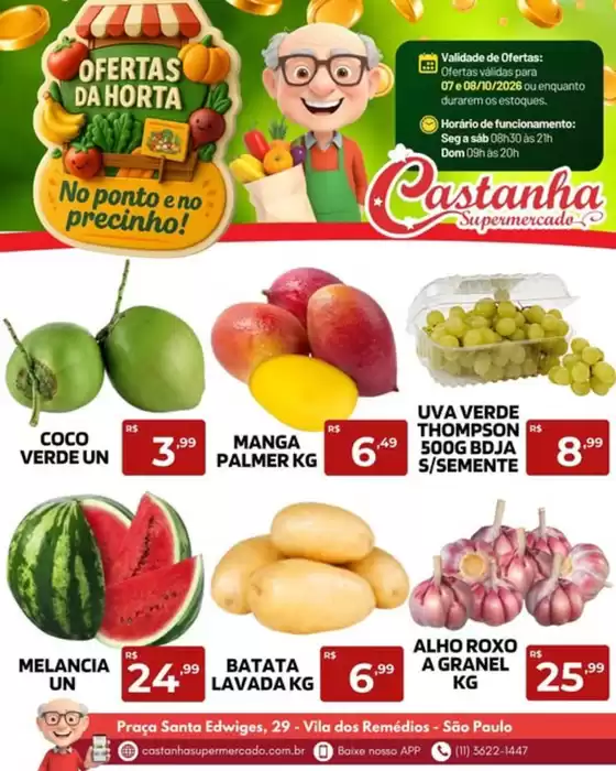 Catálogo Supermercado Castanha | Ofertas da Horta | 2026-10-07T00:00:00.000Z - 2026-10-08T00:00:00.000Z