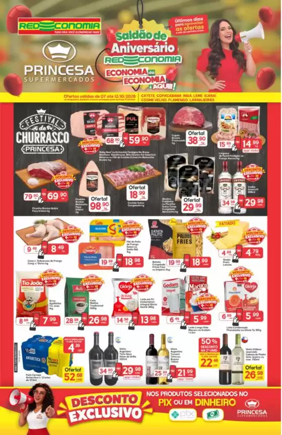 Catálogo Princesa Supermercados | Aniversário Redeconomia G1 - 07 a 1210 | 2026-10-07T00:00:00.000Z - 2026-10-12T00:00:00.000Z