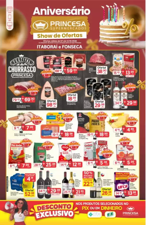 Catálogo Princesa Supermercados | Aniversário Princesa - 07 a 1210 | 2026-10-07T00:00:00.000Z - 2026-10-12T00:00:00.000Z