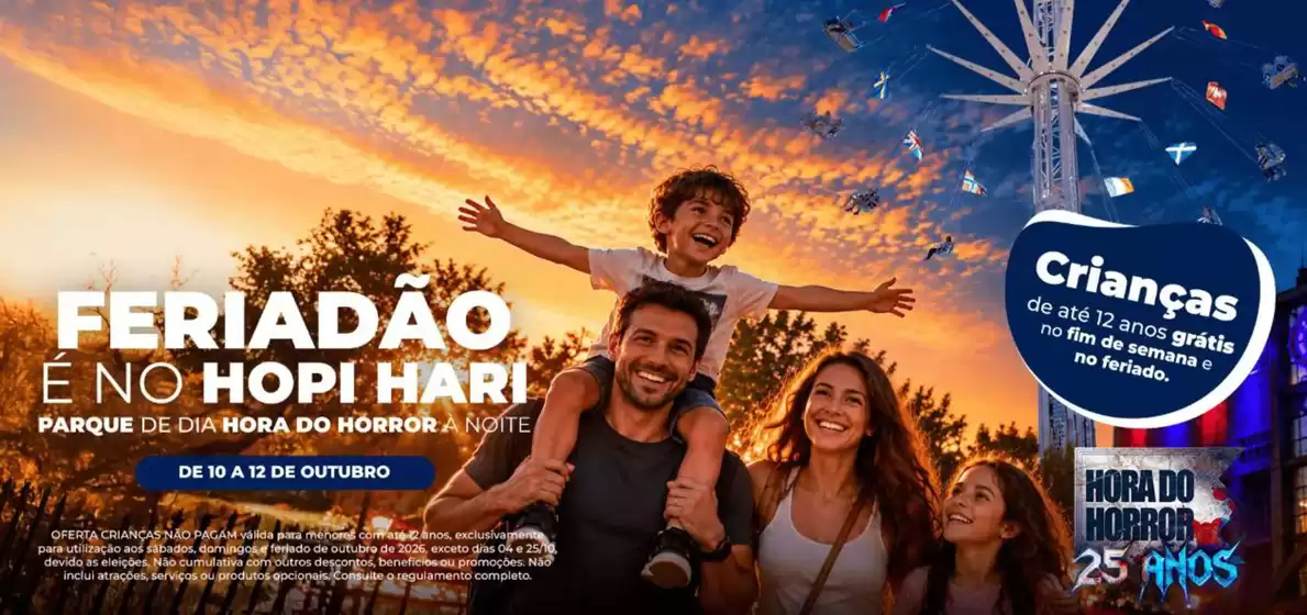 Catálogo Hopi Hari | Feriadao e no hopi hari ! | 2026-10-07T00:00:00.000Z - 2026-10-12T00:00:00.000Z