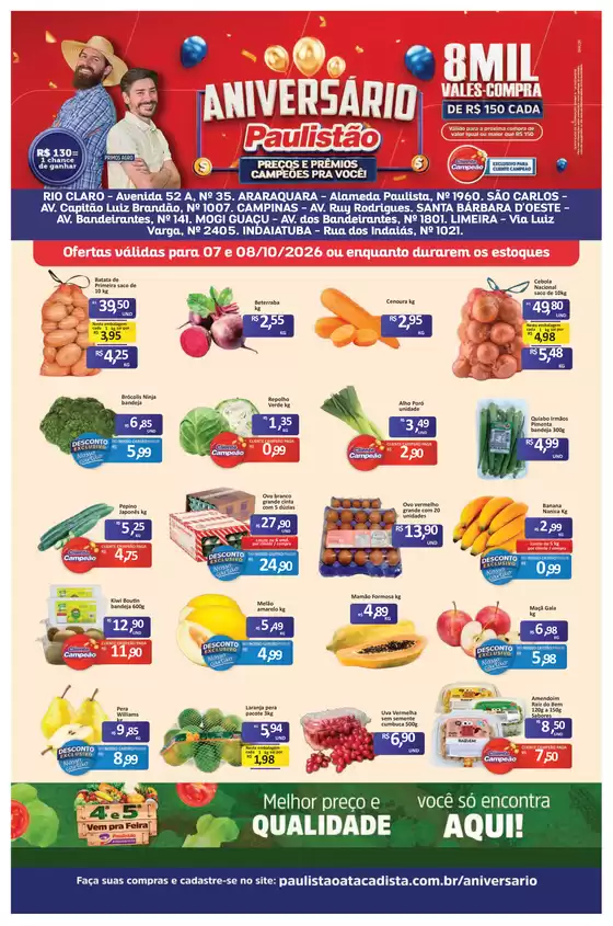 Catálogo Paulistão Atacadista | Novas ofertas para descobrir | 2026-10-07T00:00:00.000Z - 2026-10-08T00:00:00.000Z