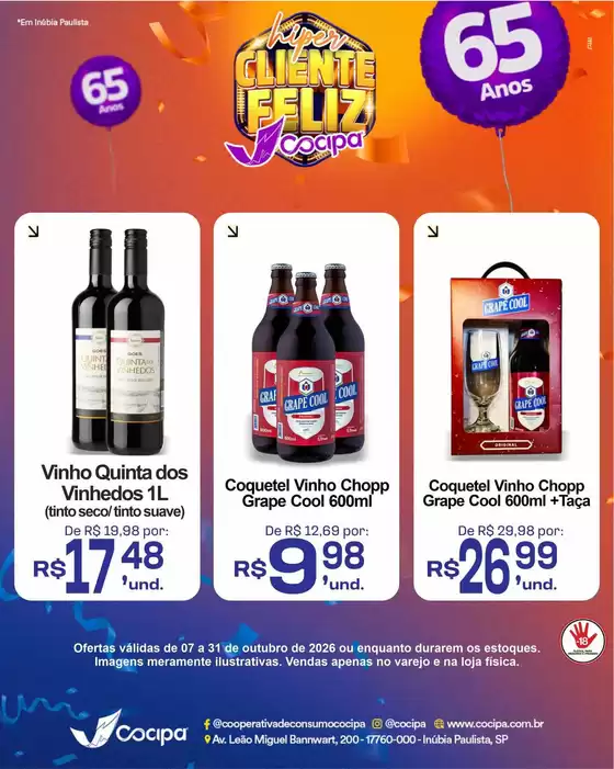 Catálogo Cocipa | Ofertas exclusivas e pechinchas | 2026-10-07T00:00:00.000Z - 2026-10-31T00:00:00.000Z
