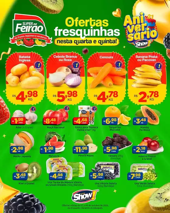 Catálogo Super Show | Nossas melhores pechinchas | 2026-10-07T00:00:00.000Z - 2026-10-08T00:00:00.000Z