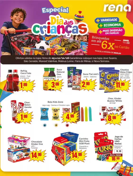 Catálogo Supermercados Rena | Nossas melhores pechinchas | 2026-10-05T00:00:00.000Z - 2026-10-12T00:00:00.000Z